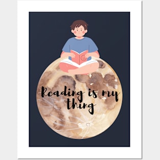 Reading is my thing Posters and Art